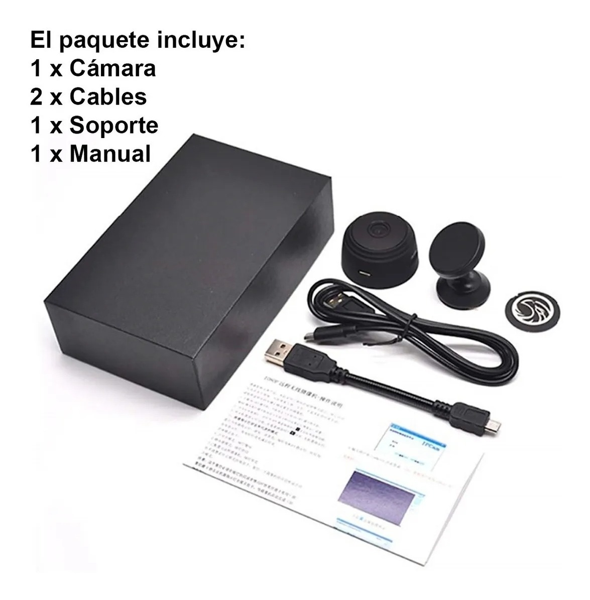 Mini Câmera Espiã Visão Noturna Hd Detecta Movimento Micr - Imagem 3