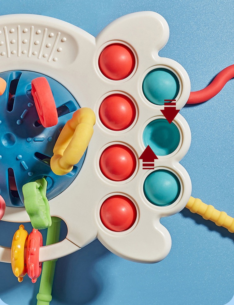 5pcs Mão Cordão Sensorial Montessori Brinquedo Chocalho Sino - Imagem 5