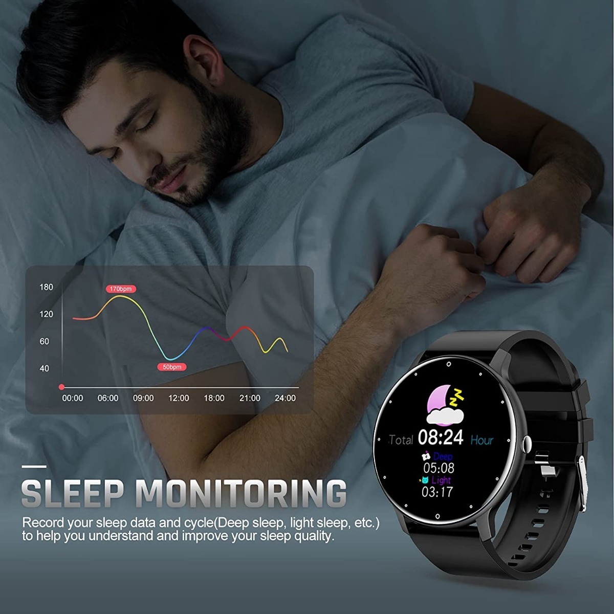 Smartwatch Masculino Impermeável Bluetooth Sport Si - Imagem 5