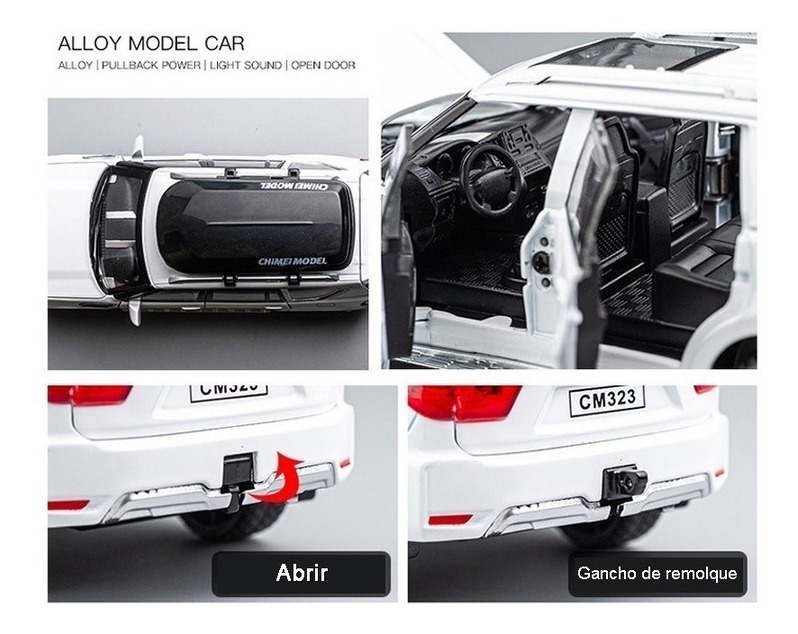 Tule Nissan Metal Silver Tiny Off-road Modelo Infantil - Imagem 4