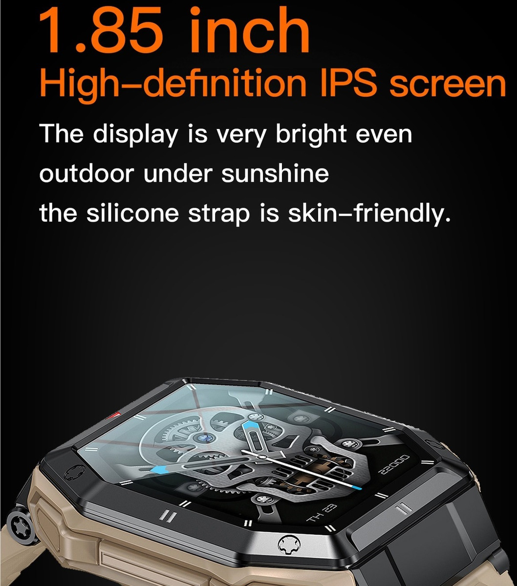 Smartwatch Masculino 1,85 Polegadas 24 Chamadas - Imagem 4