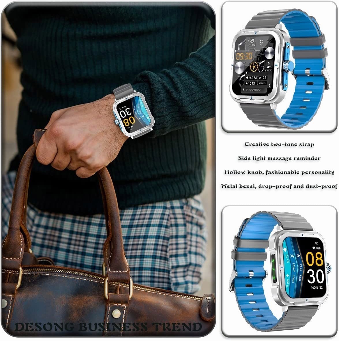 Smartwatch (recebimento/discagem De Chamadas) Relóg - Imagem 7