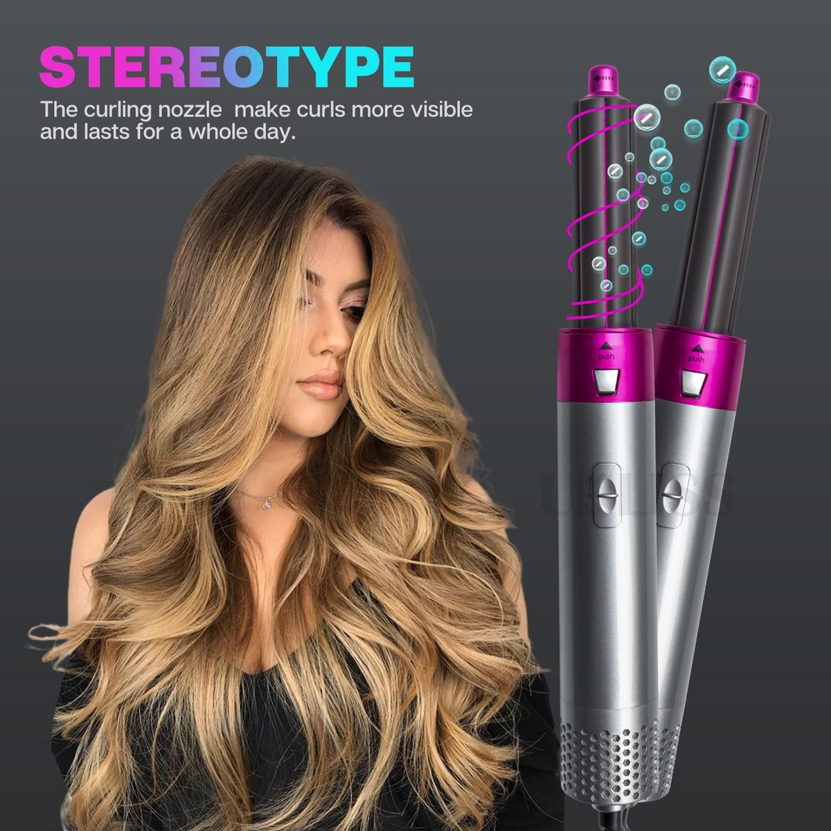 5 Em 1 Escova Anion Cabelo Escova Cabelo Liss Básica Elegant - Imagem 9