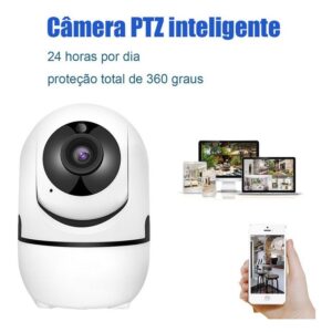 Camera Inteligente Lampada Jortan Panoramica Wifi E Espiã