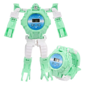 Relógio Infantil De Deformação De Robô De Desenho Animado G