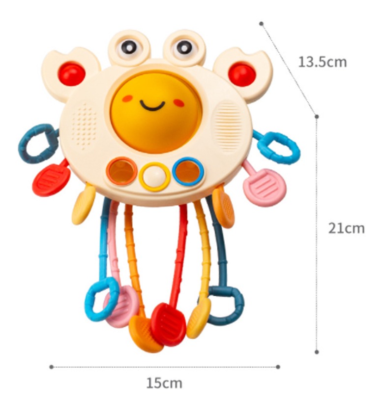 Brinquedos Sensoriais Para Bebês, Brinquedo De Silicone Pull - Imagem 6