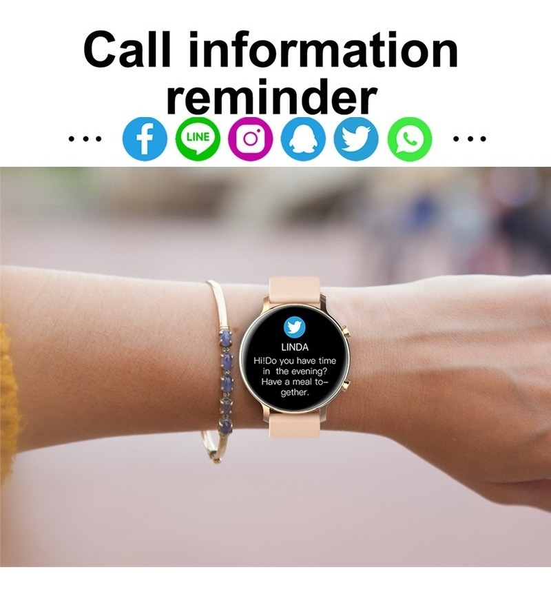 Smartwatch Feminino Bluetooth Call Smart Watch Masculino Fem - Imagem 4