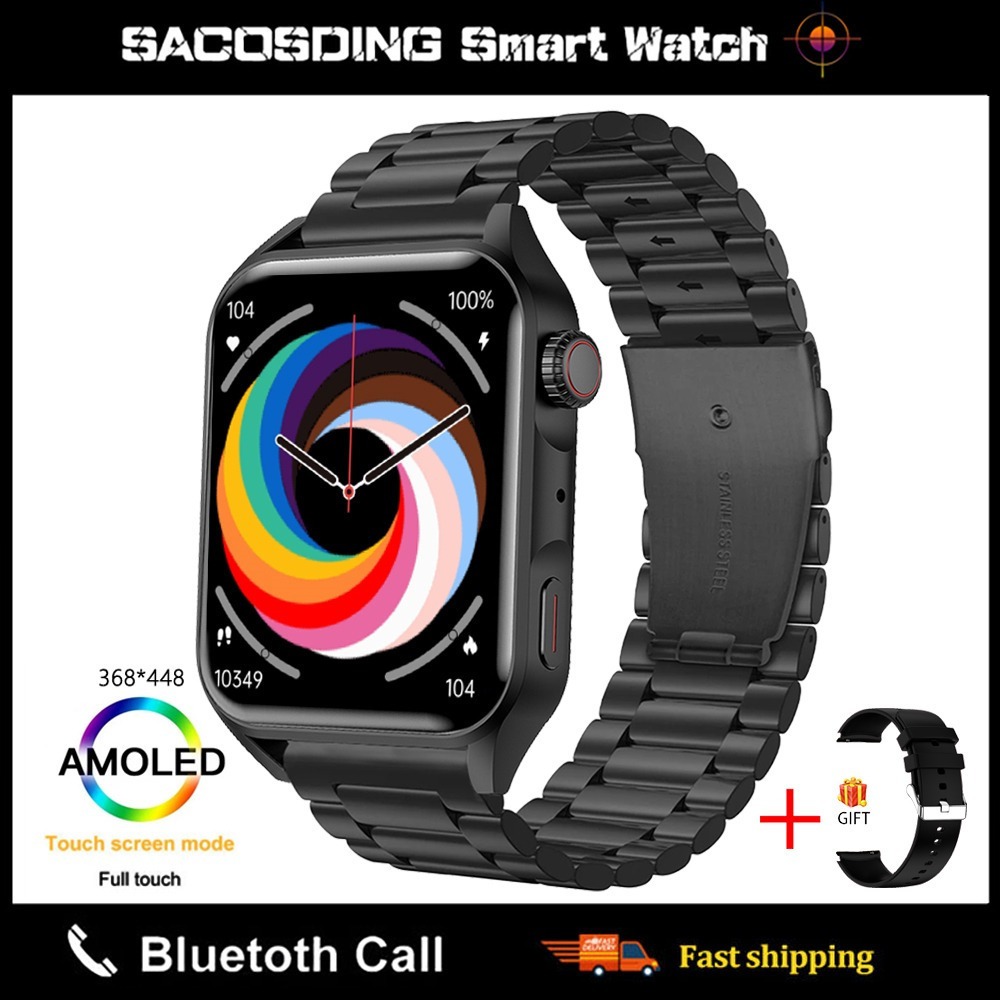 Relógio Inteligente Amoled Nfc Bluetooth Chamada Homem - Imagem 43