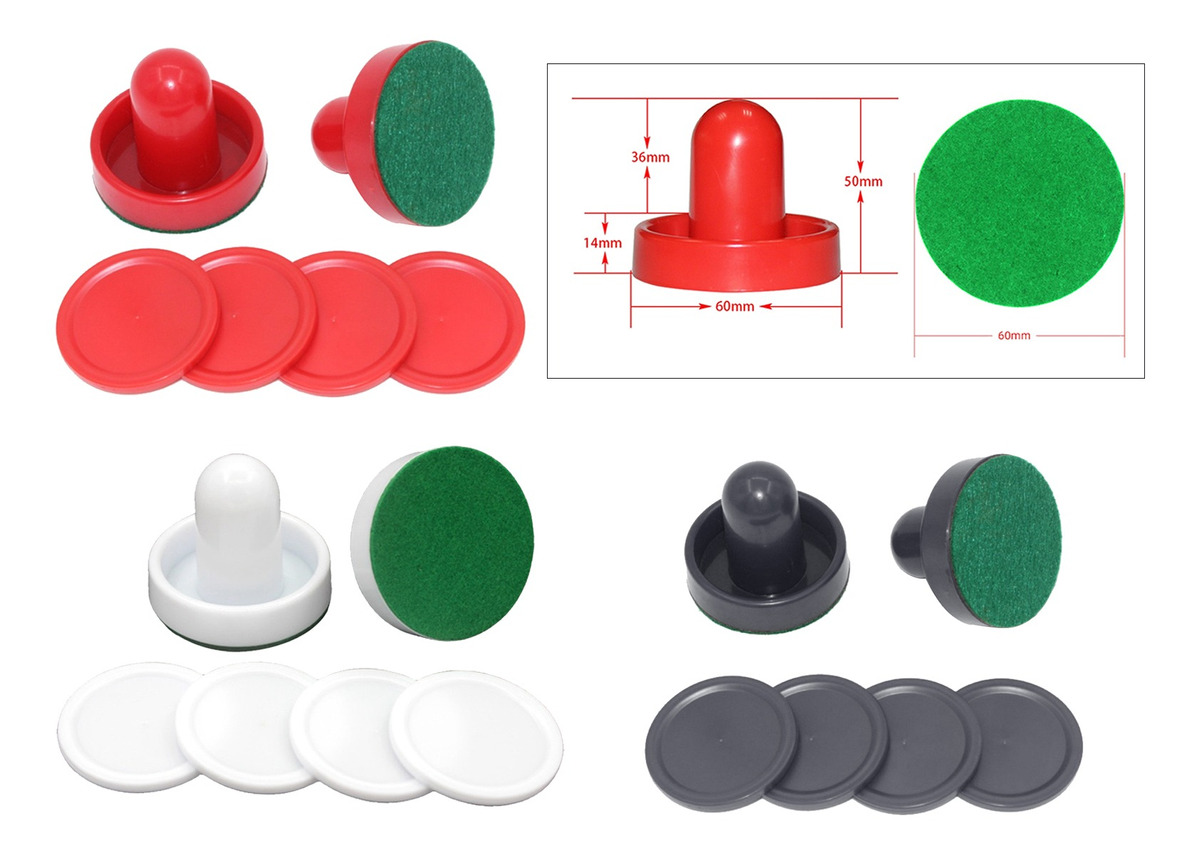 Equipamentos Para Mesas De Air Hockey Pás De Air Vermelho - Imagem 2