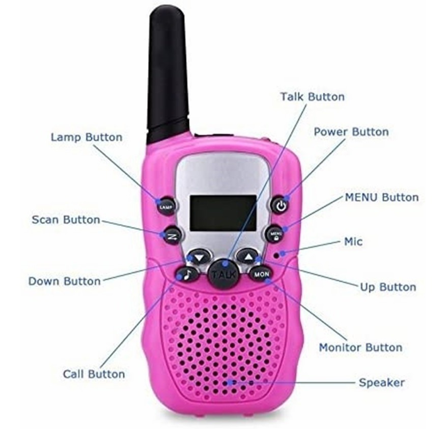 Rádio Walkie Talkie Infantil 8 Km Alange, 3 Unidades - Imagem 2