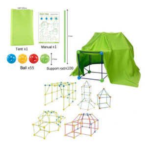 Conjunto De Construção De Tenda Infantil De 155pcs Diy 3d