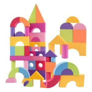 Conjunto Infantil De 50 Peças De Blocos De Espuma Eva
