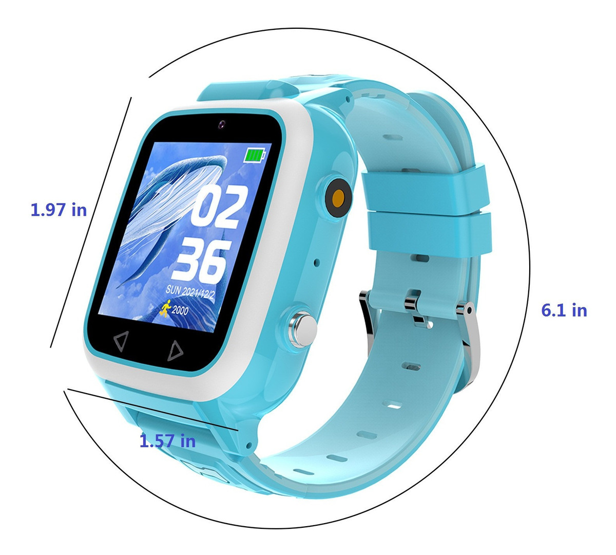 Smartwatch Infantil Com Cartão Sim Para Meninos E M - Imagem 3