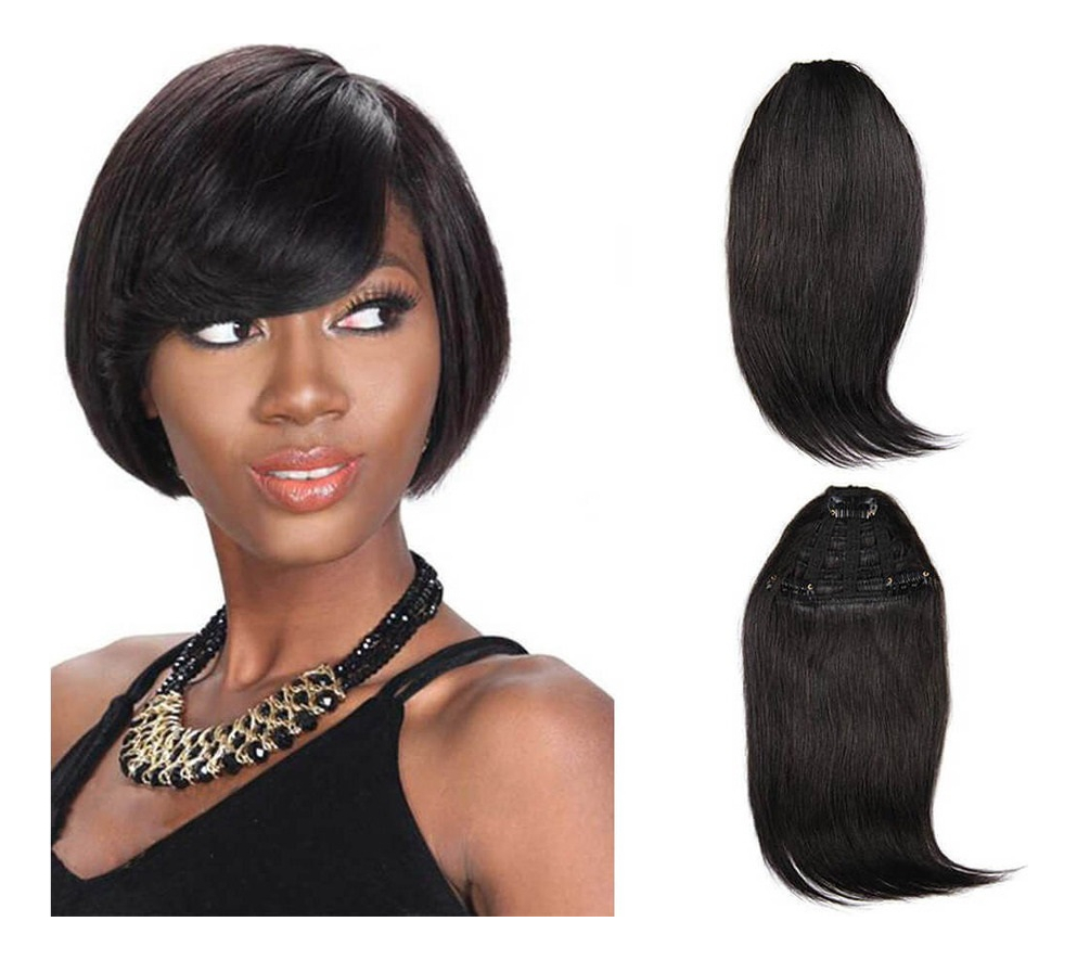 Peruca Cabelo Humano Virgem 20cm Franja - Imagem 28