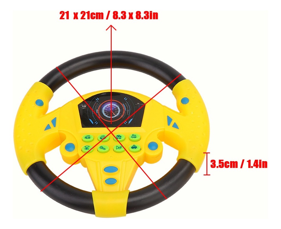 Baby Educational Copilot Volante Música Crianças - Imagem 7