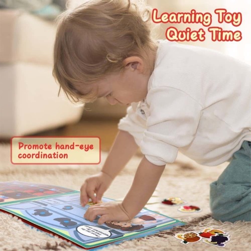 Livro Interativo Montessori,livro Silencioso Para Crianças - Imagem 7