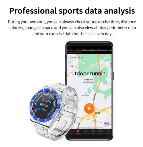 Relógio Inteligente Bluetooth Lokmat Aw12 Inoxidável - Imagem 8