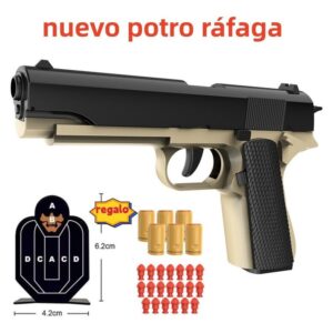 Repetindo A Arma De Brinquedo Infantil Colt Com Alvo