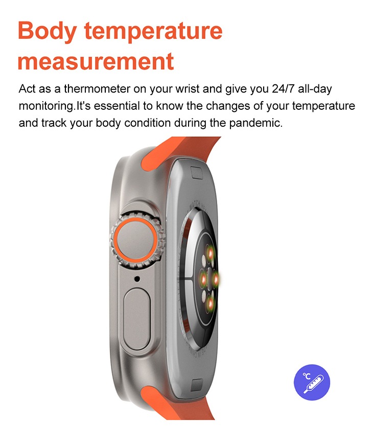 Smartwatch Lemfo Dt8 Ultra Bluetooth - Imagem 6