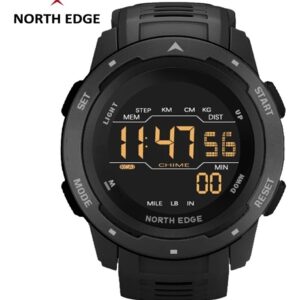 Relógios Esportivos North Edge Mars Dual Time Pedômetro