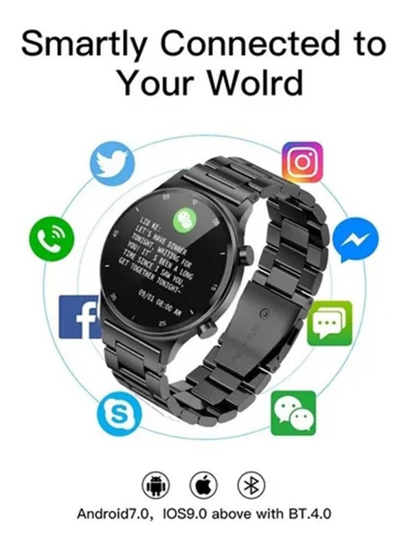 Relógio Esportivo Bluetooth À Prova D 'água Masculino - Imagem 3
