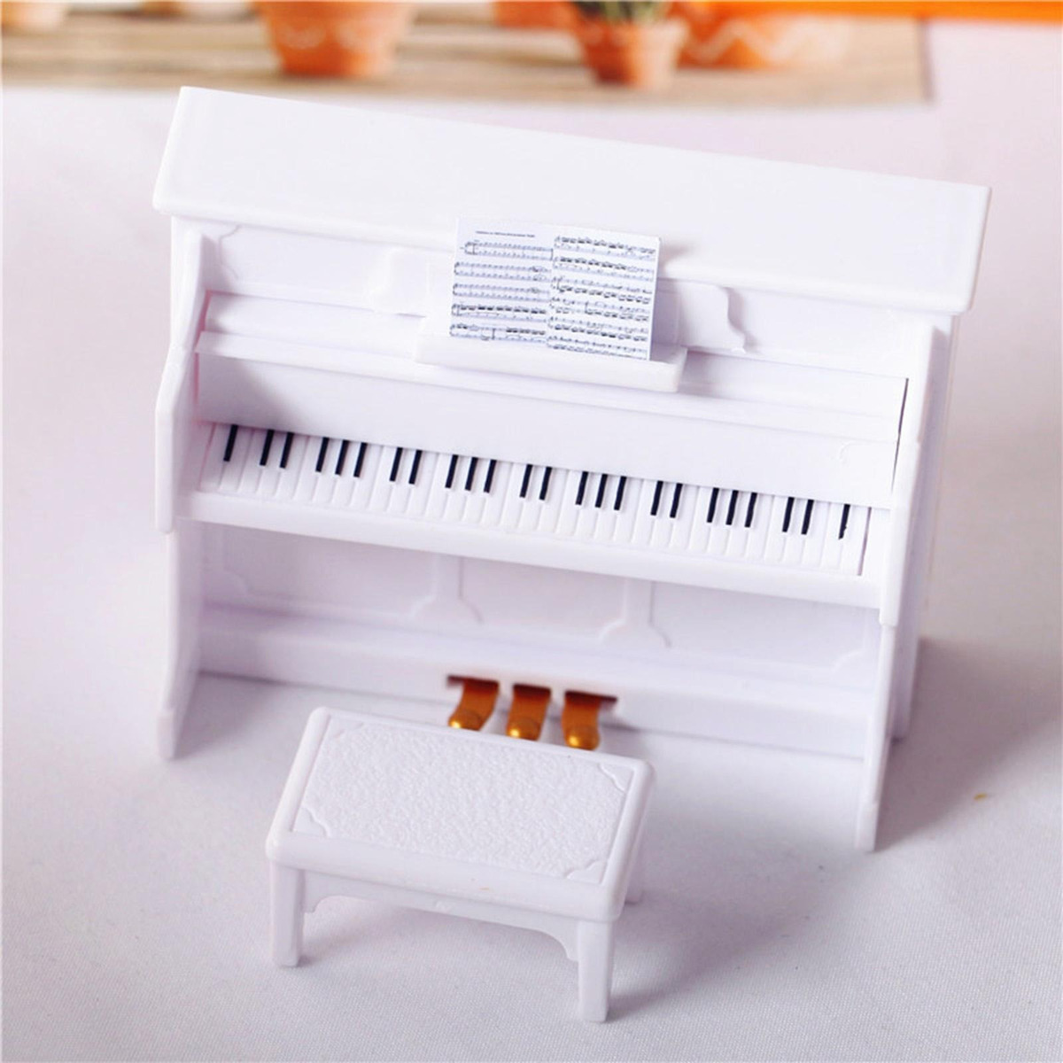Com Banquinho Para De Brincar De Decoração De Bonecas 1/12 - Imagem 10