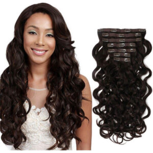 Peruca Cabelo Humano Aplique Tic Tac 55 Cm-chocolate Marrom