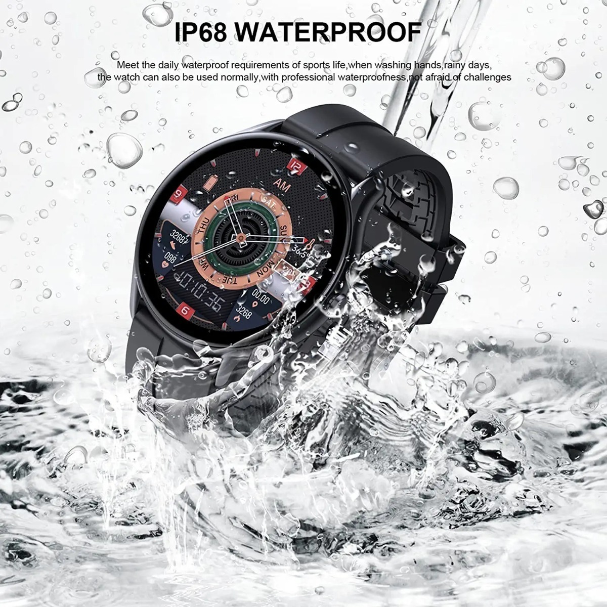 Smartwatch Para Mulheres Homens Fitness Tracker Wat - Imagem 13