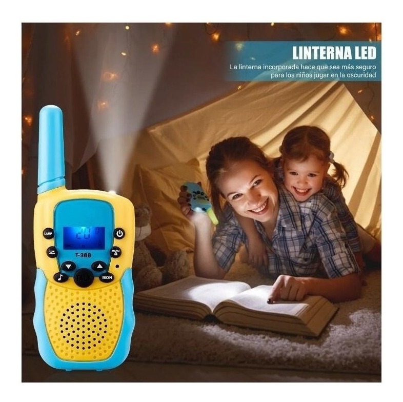 Walkie-talkie Infantil Com 8 Canais, Kit Vox 3 Mile, 3 Unida - Imagem 7