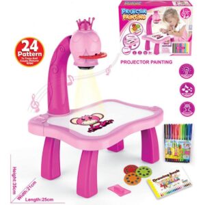 Mesa De Projetor De Desenho Infantil Com Luz E Música