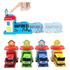 Conjunto De Carro De Brinquedo Infantil Tayo Bus 4 Peças