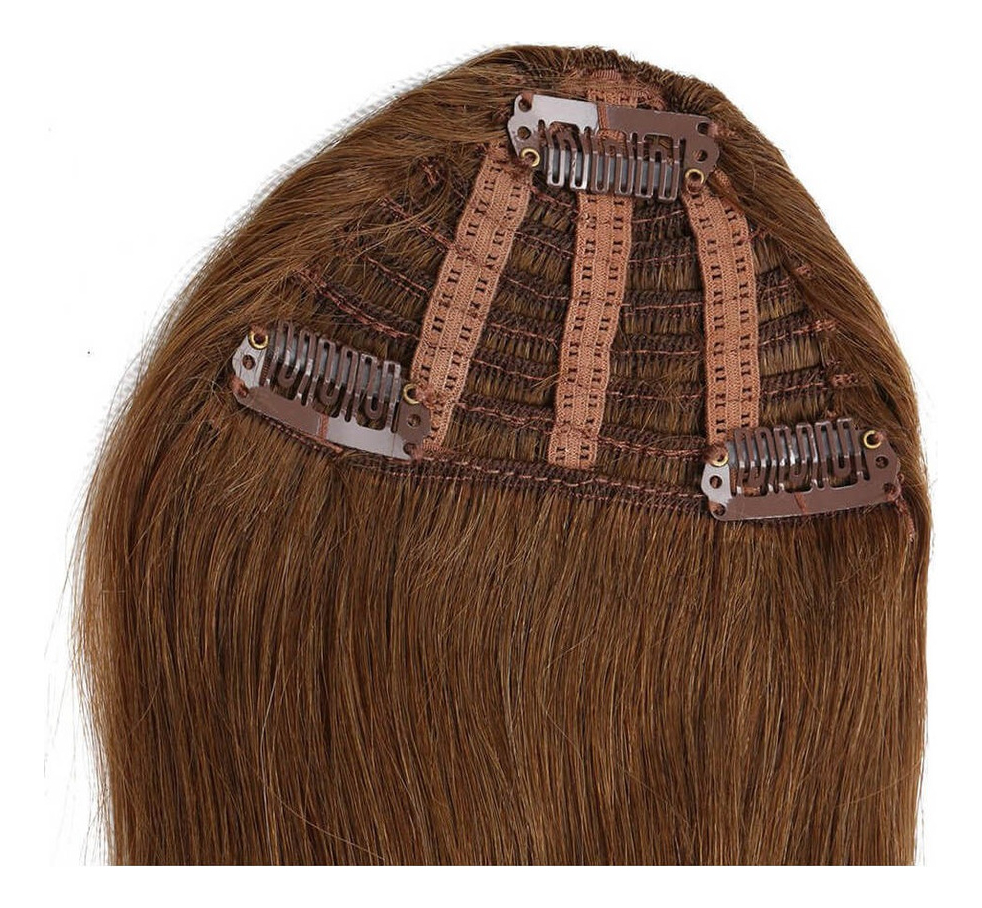 Peruca Cabelo Humano Virgem 20cm Franja - Imagem 4