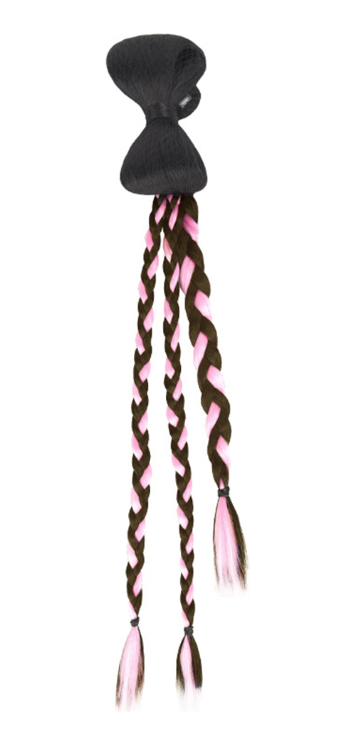 Peruca Com Trança De Rabo De Cavalo, Acessórios De Cabelo Mu - Imagem 7