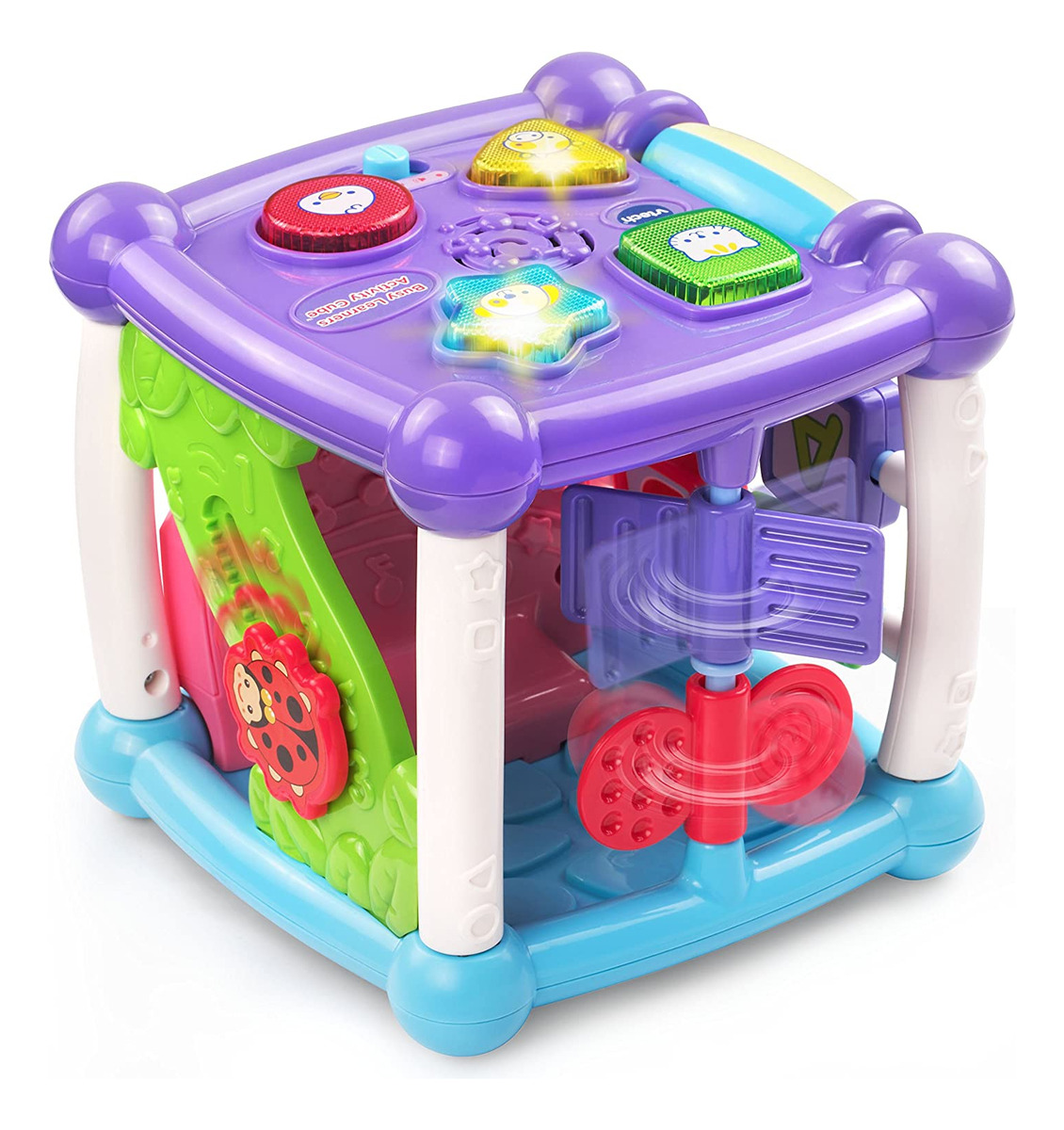 Cubo De Atividades De Aprendizes Ocupados Da Vtech, Roxo - Imagem 2