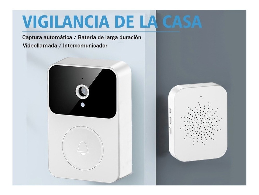 Câmera De Campainha Video Sem Fio Wifi, Visão Noturna De Cam - Imagem 3