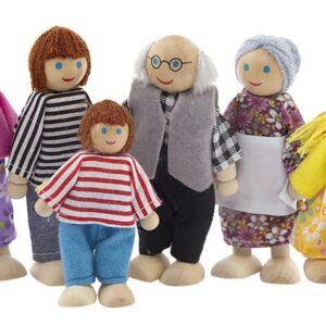 Brinquedos Infantis, Móveis De Madeira, Bonecas, Casa, Famíl