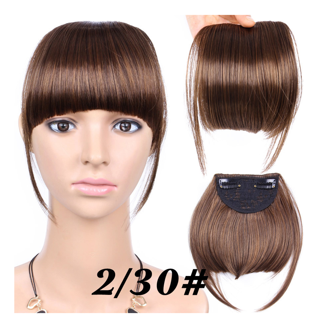 Peruca French Air Bangs, Cabelo Falso Invisível, Natural, Me - Imagem 13
