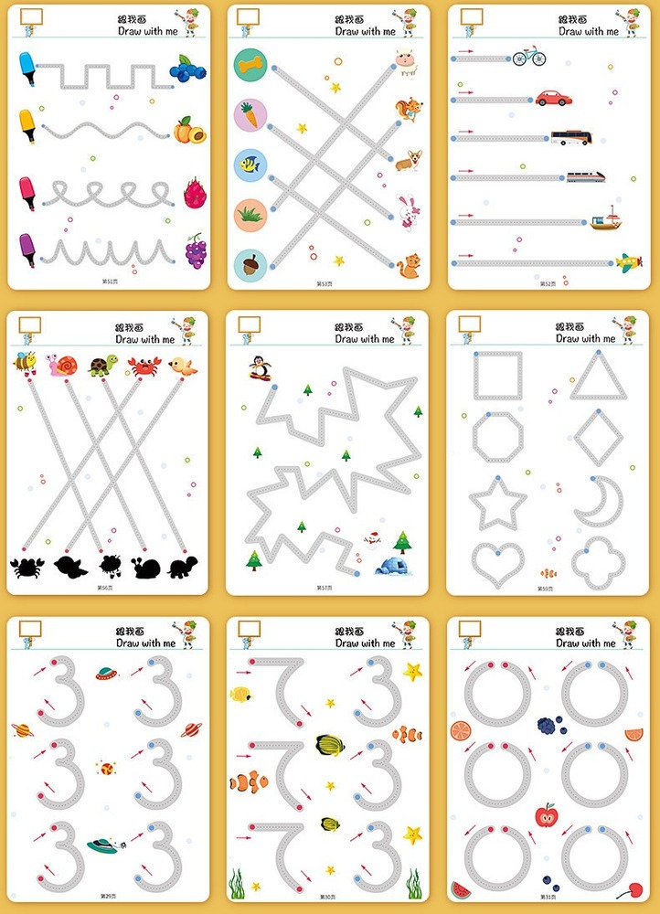 Conjunto De Cadernos Infantis Reutilizáveis - Imagem 6