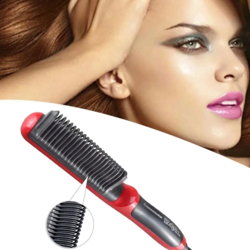 Escova Anion Alisadora De Cabelo Básica Elegante Chapinha - Imagem 8