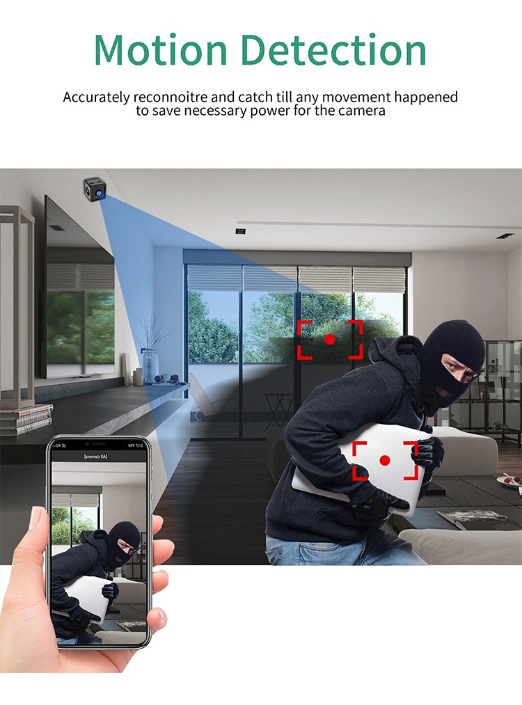 2pcs Câmera Vigilância Hd 4k Smart Wifi Mini Edição Noturna - Imagem 7