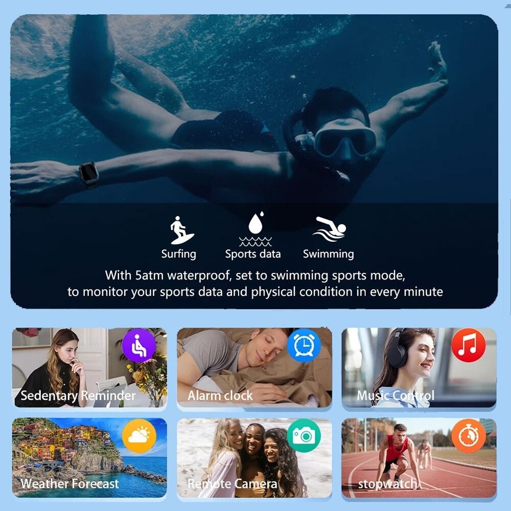 Smartwatch Masculino Para Esportes Ao Ar Livre À Pr - Imagem 3
