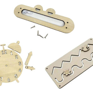 3 Montessori Busy Board Diy Acessórios Material Habilidade