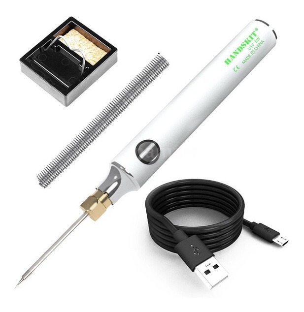 Usb Carregamento Ferro De Solda 5v 8w Temperatura Ajustável - Imagem 3