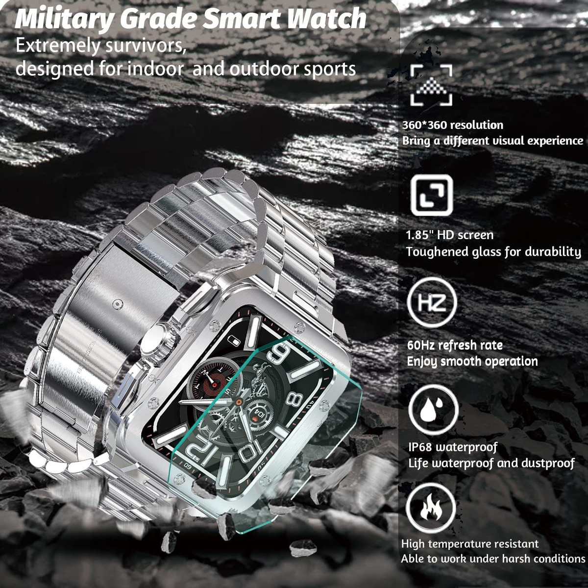 Smartwatch Para Homens Bluetooth Calling (receber/discar) - Imagem 11