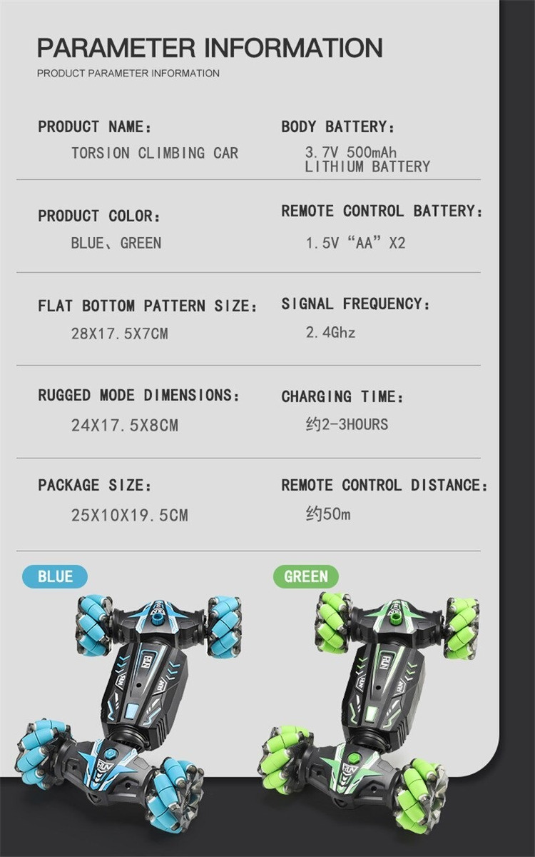 Rc Stunt Coche Control Remoto Reloj Gesto Sensor 1peças - Imagem 13