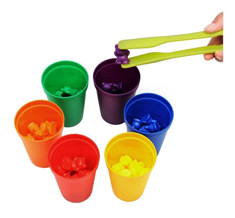 Jogo De Correspondência Montessori Com Copos Empilhados - Imagem 2