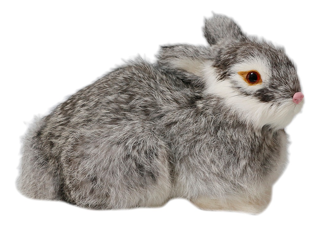 Pelúcia De Coelhos Realistas Modelo De Simulação 22cm - Imagem 15