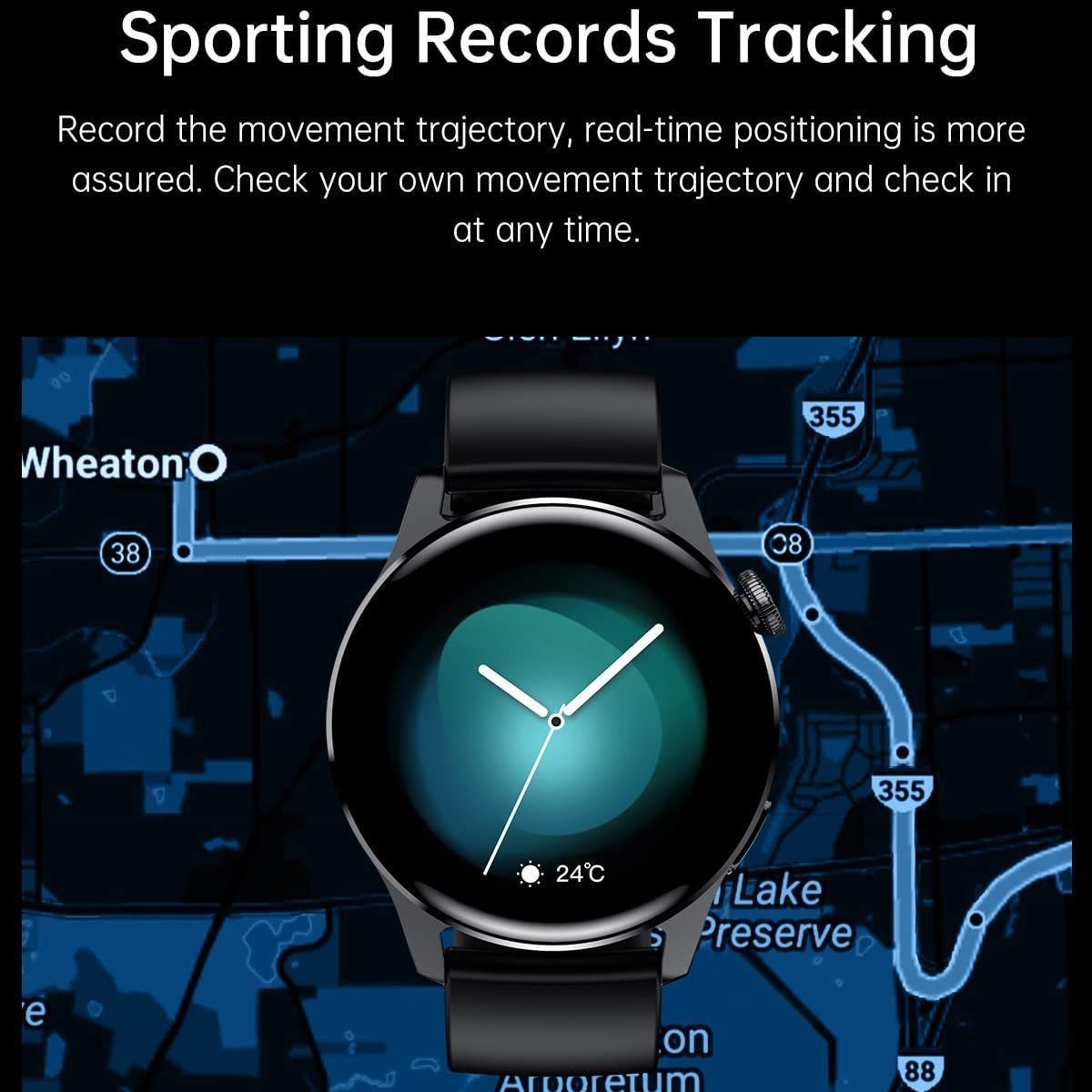 Smartwatch Para Homens Relógios De Negócios Para An - Imagem 4