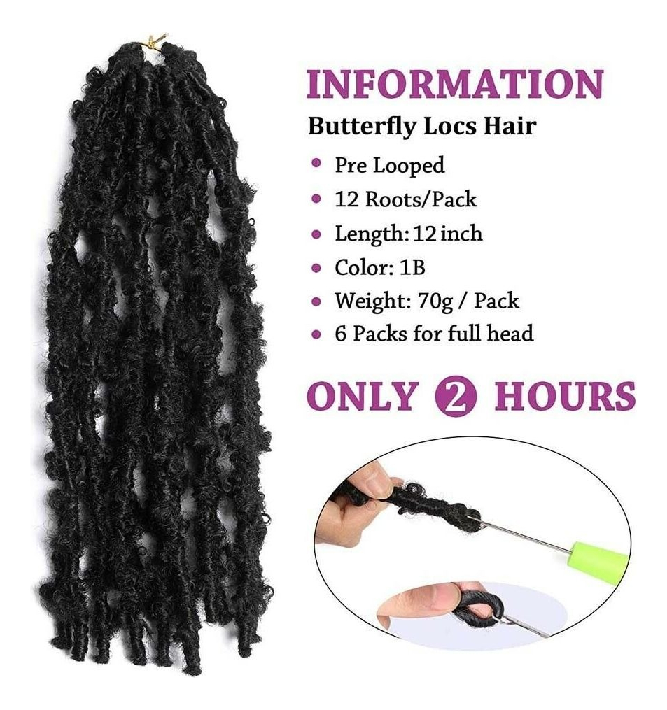 Aplique Cabelo Cacheado Crochê Natural 6 Pcs - Imagem 2