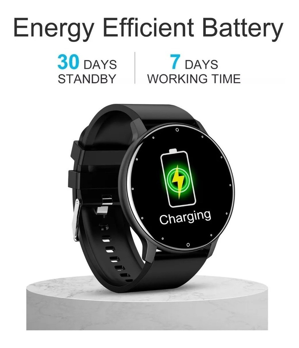 Sport Smart Watch Men Ip68 Relógio Bluetooth Preto À Prova D - Imagem 7